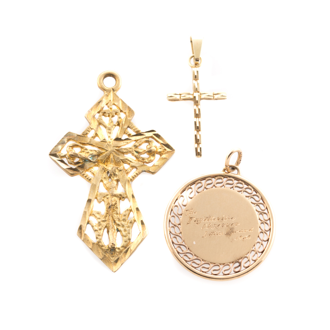 Appraisal: An Assortment of Gold Charms and Pendants K yellow gold