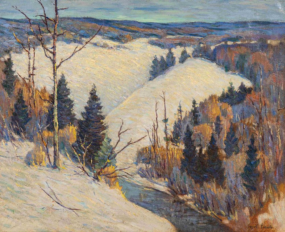 Appraisal: Josef C Froula American - Hillside Snow Josef C Froula