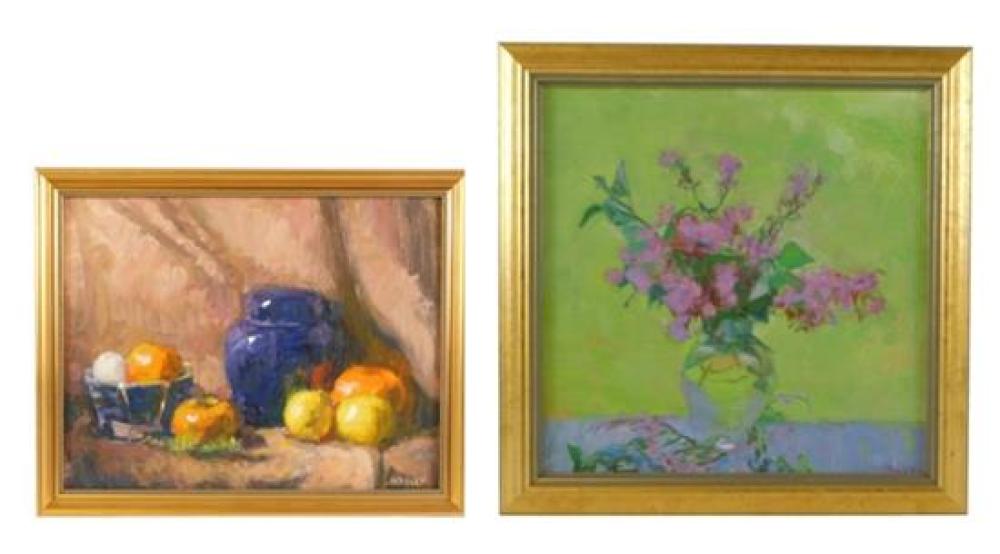 Appraisal: Walter Lynn Mosley American th C two framed oils on