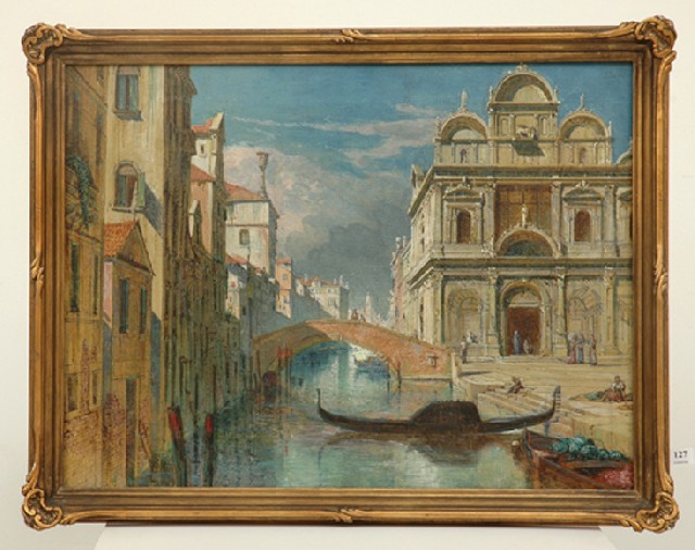 Appraisal: Attributed to Antonietta Brandeis Austrian - Venice oil on canvas