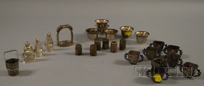 Appraisal: Approximately Twenty-seven Asian Silver and Related Items including a set