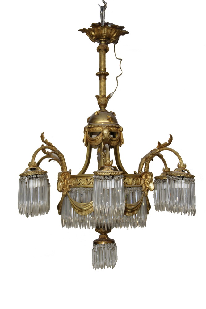 Appraisal: LARGE FRENCH CHANDELIER - Quality Replica Napoleon III Style Chandelier