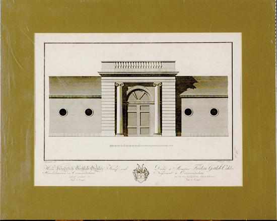 Appraisal: European manor houses architectural engravings SIX WORKS FACADE AND PLAN