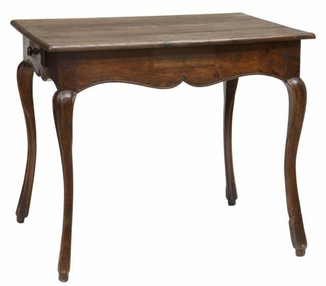 Appraisal: French Provincial Louis XV style oak table early th c