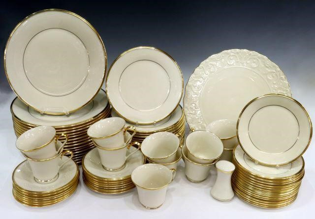 Appraisal: lot of Lenox Eternal Dimension Collection bone china dinner service