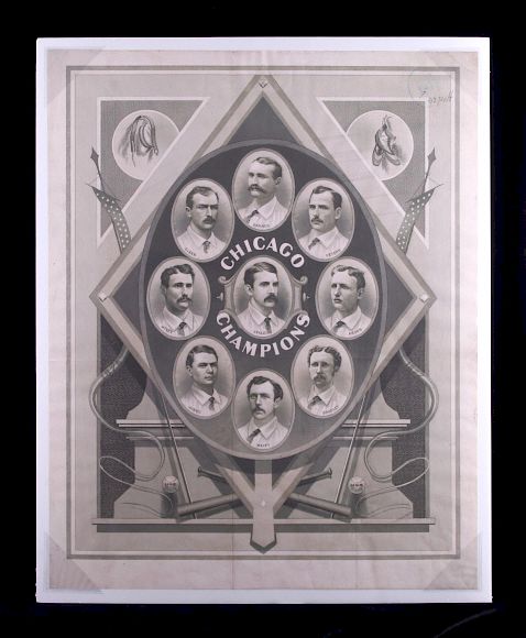 Appraisal: - Chicago White Stockings Lithograph This is an - Chicago