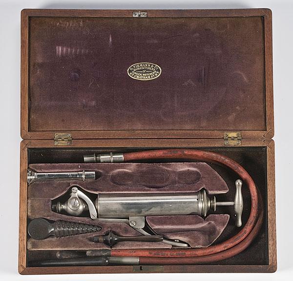 Appraisal: G TIEMANN CO STOMACH PUMP IN CASE mid- th century