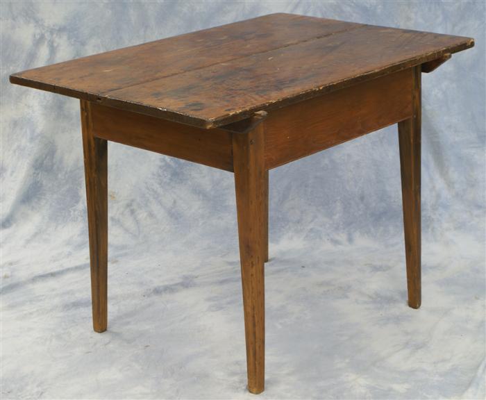 Appraisal: Pine Hepplewhite farm table board top w DT cleats x