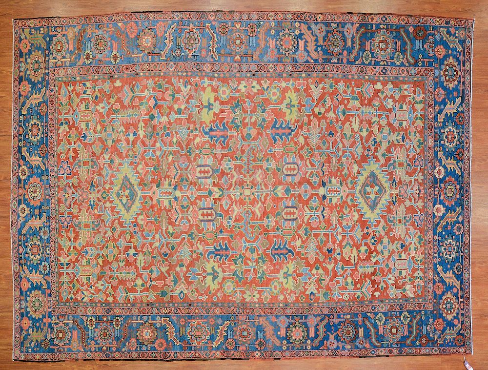 Appraisal: Antique Herez carpet approx x Persia circa Condition Nice piece