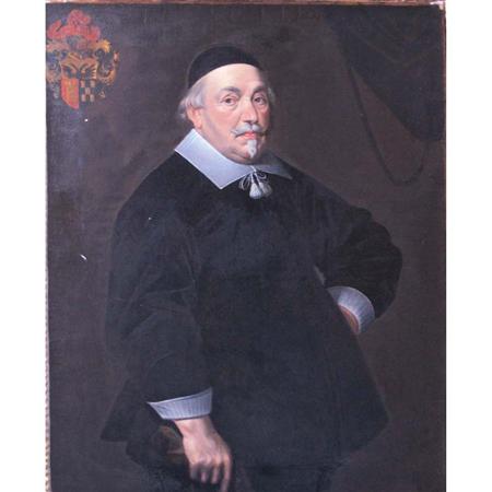 Appraisal: Dutch School th Century Portrait of a Gentleman with His