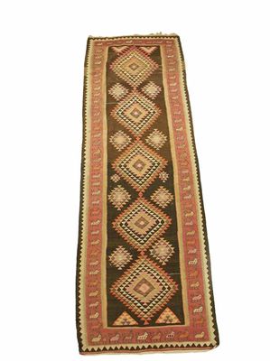 Appraisal: A Veramin ghileem runner north west Persia c x in