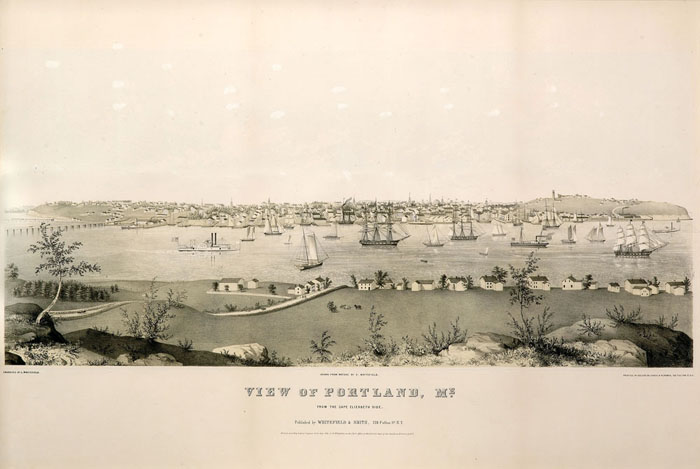 Appraisal: VIEW OF PORTLAND MAINE FROM THE CAPE ELIZABETH SIDE Engraved