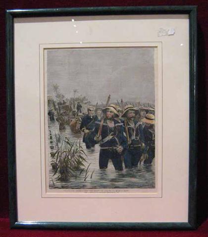 Appraisal: AFTER R C WOODWILLE - THE ZULU WAR hand colored