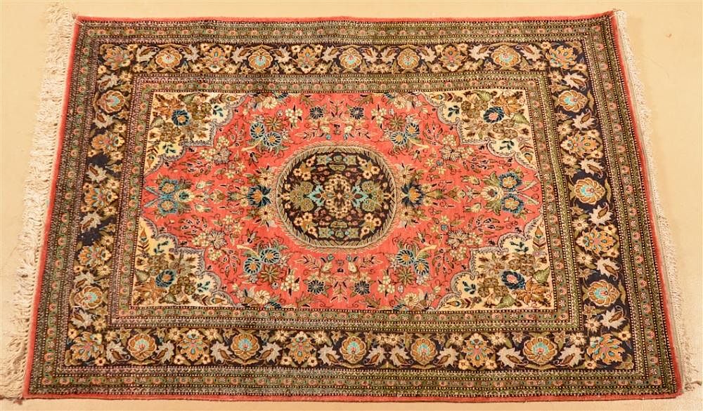 Appraisal: Central Medallion Oriental Area Rug Central Medallion and Floral Pattern