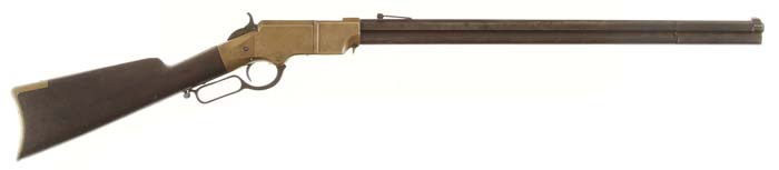 Appraisal: MARTIALLY MARKED MODEL HENRY LEVER ACTION RIFLE Cal RF Henry