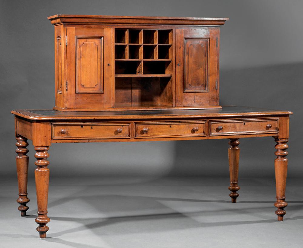 Appraisal: American Mahogany Writing Table mid- th c stamped manufactured San