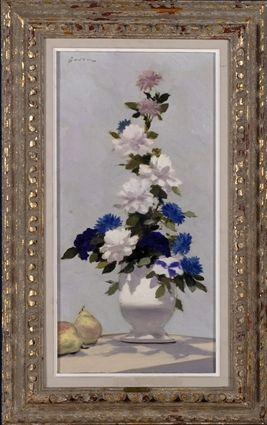 Appraisal: ANDR GISSON - STILL LIFE WITH FLOWERS Oil on canvas