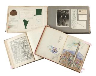 Appraisal: Anna Katharine Skeele Two bound artist sketchbooks with various sketches