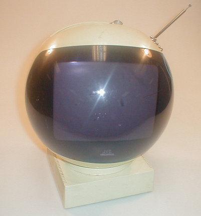 Appraisal: A JVC videophone portable television spaceman's helmet the cream plastic