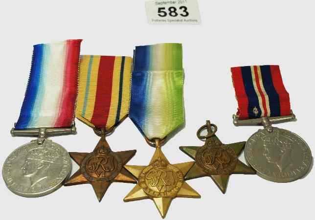 Appraisal: WW Medals comprising African Star France and Germany Star x