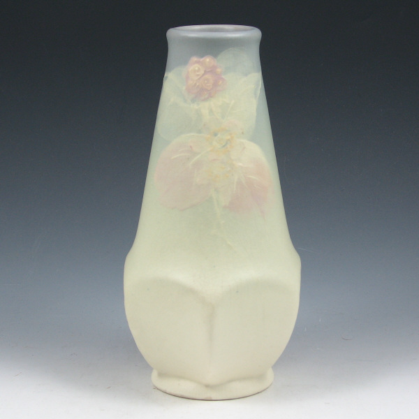 Appraisal: Weller Hudson Light vase with berry and flower decoration Marked