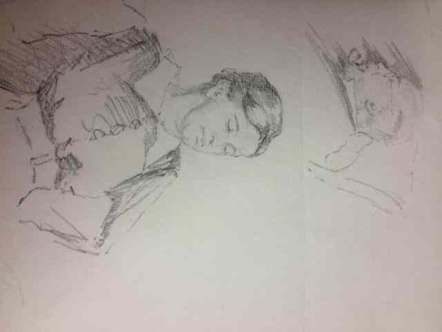 Appraisal: Attributed to Stanley Spencer British A pencil study of a