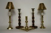 Appraisal: CANDLE STICK LOT - Five piece lot consisting of one