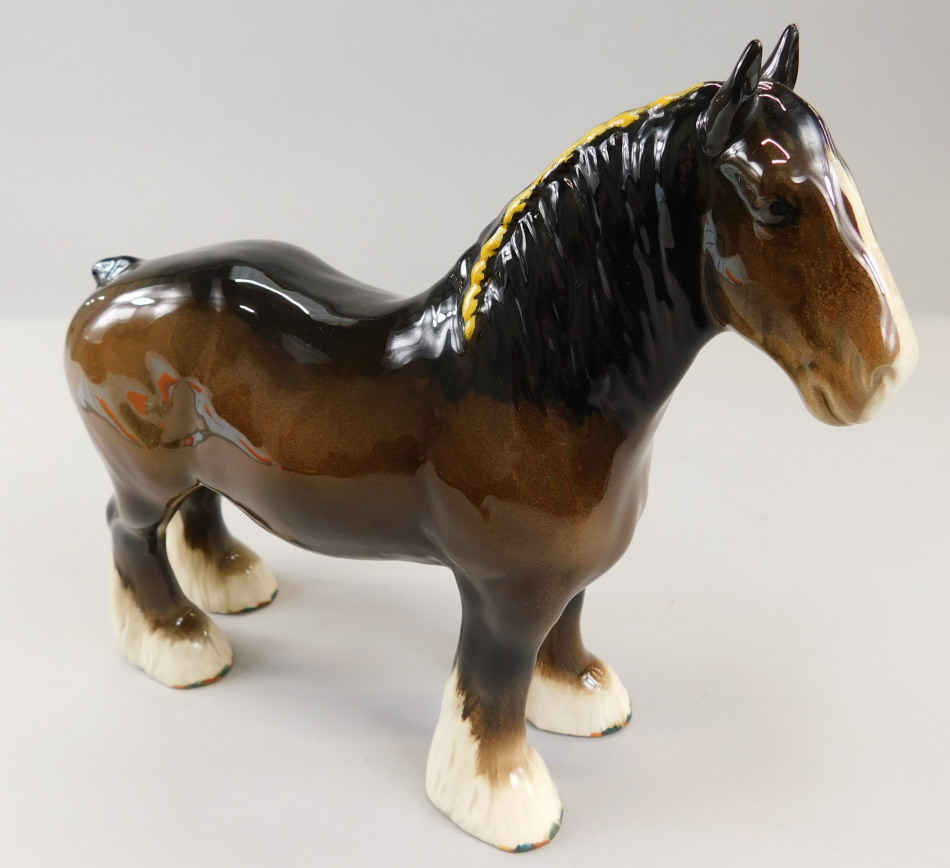 Appraisal: A Beswick figure of a Shire horse gloss cm high