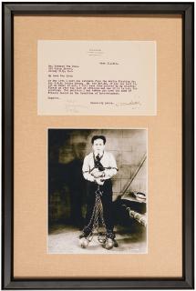 Appraisal: Houdini Harry Ehrich Weisz Typed Letter Signed by Houdini One