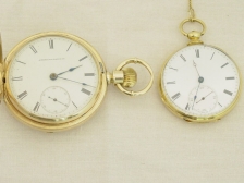 Appraisal: Gold Waltham fully jeweled KWKS with English Lion gold mark