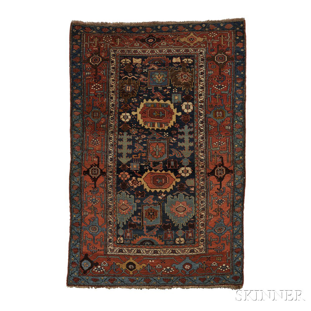 Appraisal: Bidjar Rug West Persia late th century the midnight blue