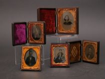 Appraisal: Another Grouping Of th Century Images Set of five ambrotypes