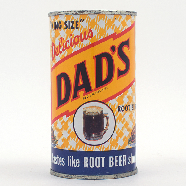 Appraisal: Dads Root Beer Soda Flat Top NEAR MINTReference USBC UnlistedBrewery