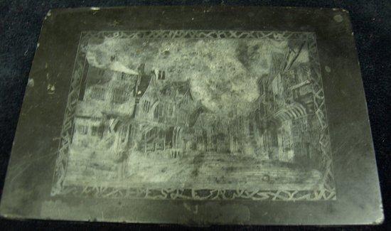 Appraisal: A th Century view of Chester Street etched onto black