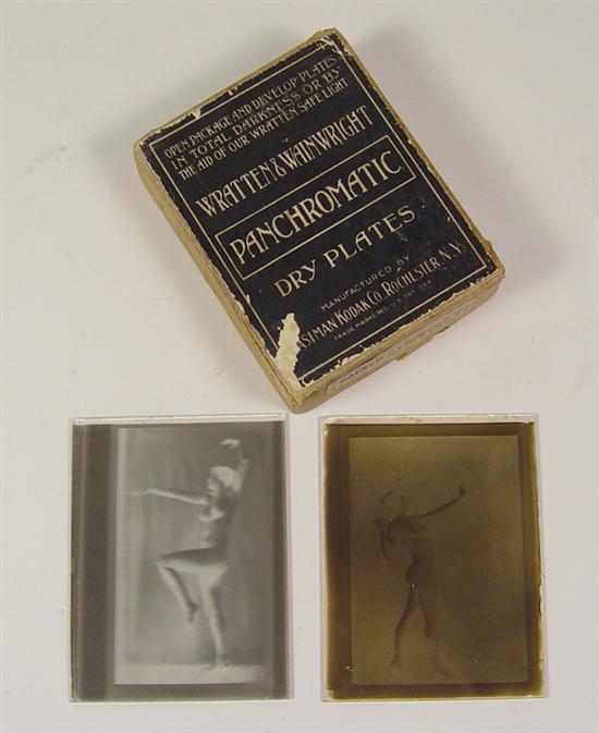 Appraisal: Glass Negatives of Nudes Circa Wratten Wainwright glass negatives of