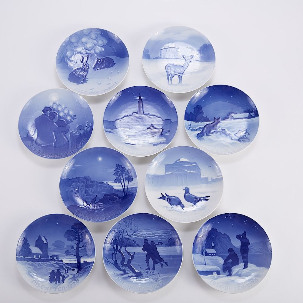 Appraisal: Bing and Grondahl Christmas Plates s Bing and Grondahl Denmark