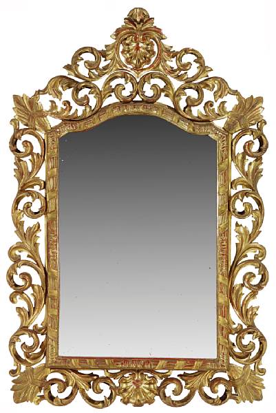 Appraisal: A Rococo style carved giltwood mirrorfourth quarter th century The