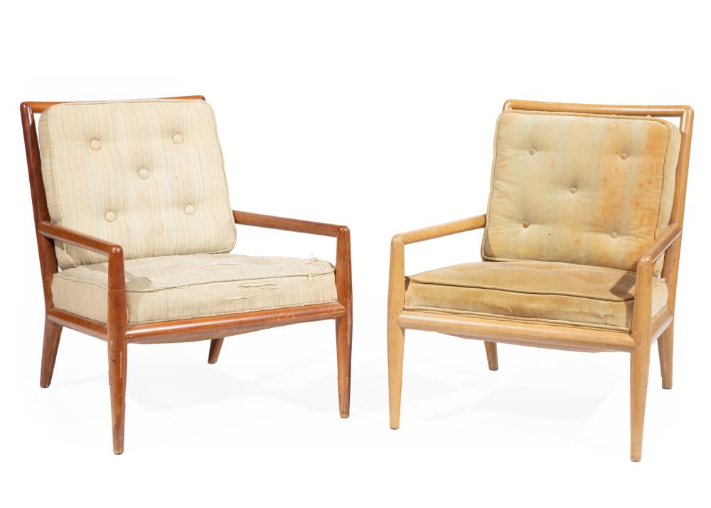 Appraisal: Two T H Robsjohn-Gibbings for Widdicomb Chairs s two different