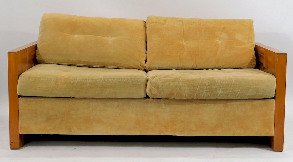 Appraisal: Carlyle Custom Convertibles Parquet Sleeper Couch Carlyle Custom Convertibles Parquet