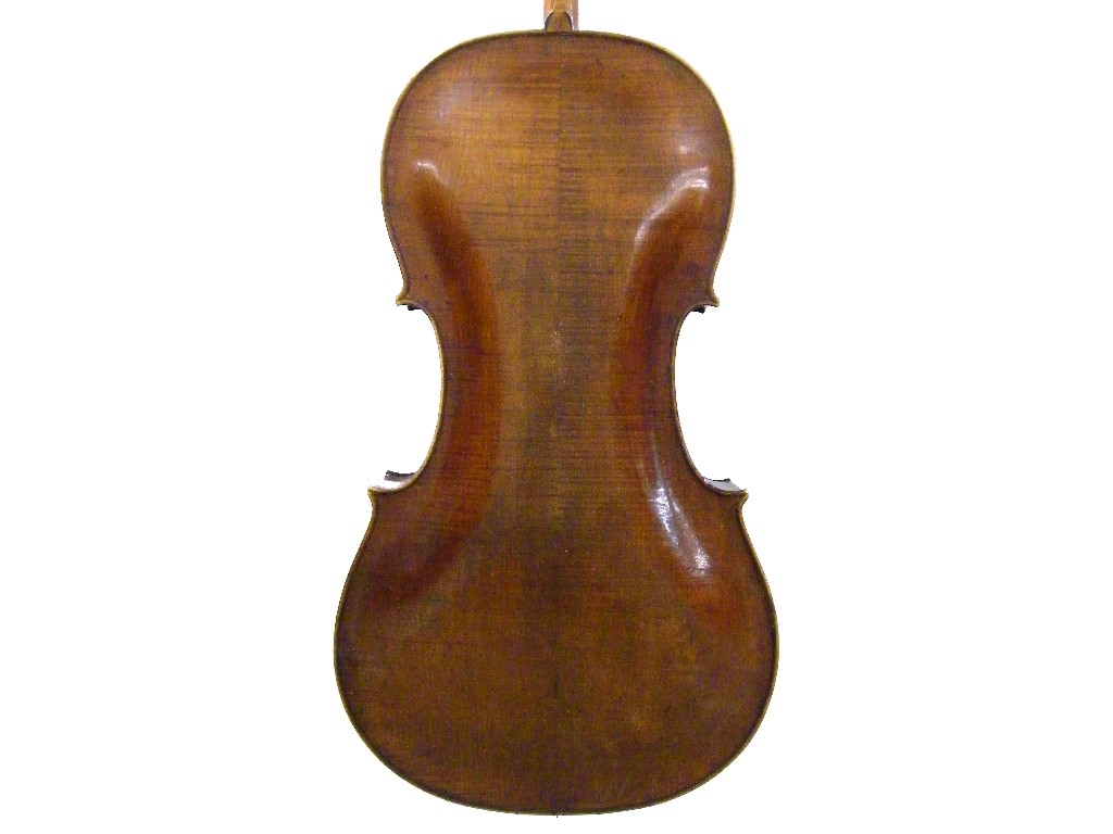 Appraisal: Late th century Markneukirchen violoncello by and labelled Johann Christian