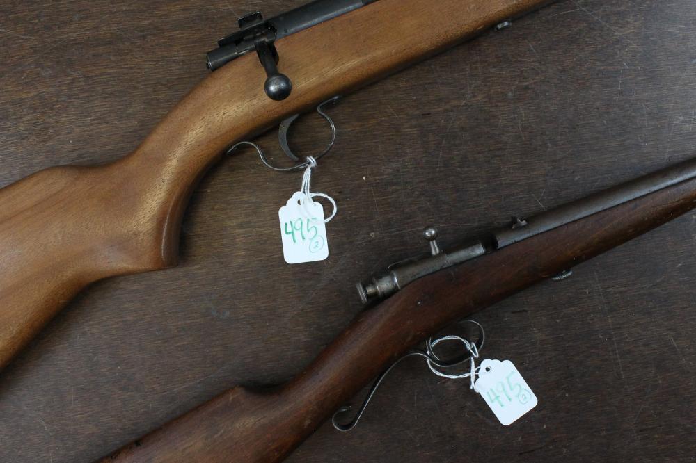 Appraisal: TWO WINCHESTER SINGLE SHOT BOLT ACTION RIFLES model short and