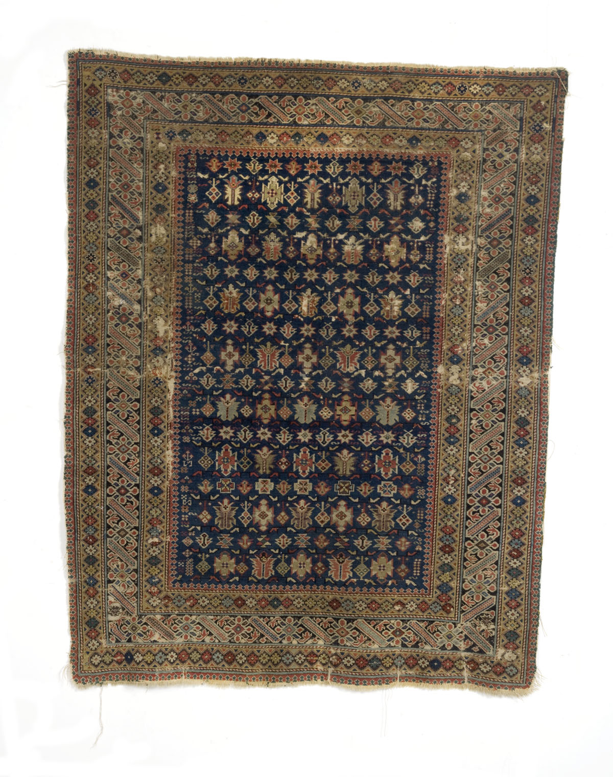 Appraisal: SHIRVAN RUG EAST CAUCASUS LATE TH CENTURY The deep indigo