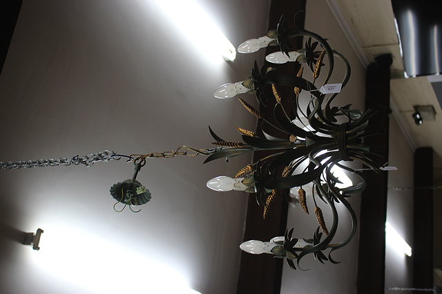 Appraisal: A DECORATIVE HANGING EIGHT BRANCH ELECTROLIER in the form of