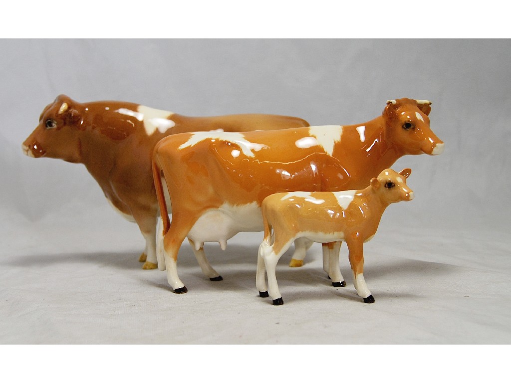 Appraisal: Three Beswick models - Guernsey Bull no Guernsey Cow nd