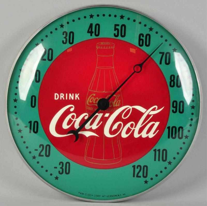 Appraisal: Coca-Cola Pam Thermometer Beautiful bright example with only miniscule marks