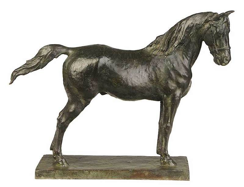 Appraisal: Raffaello Romanelli Italian Cavallo Horse signed on base Raffaello Romanelli