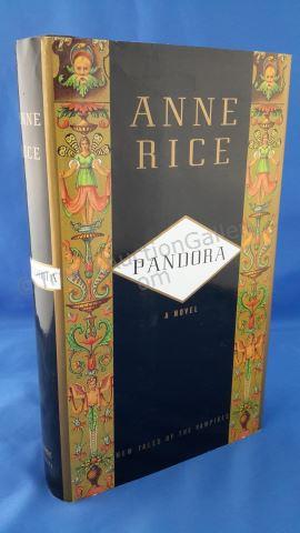 Appraisal: Pandora Author s Anne Rice Edition First Trade Edition Cover