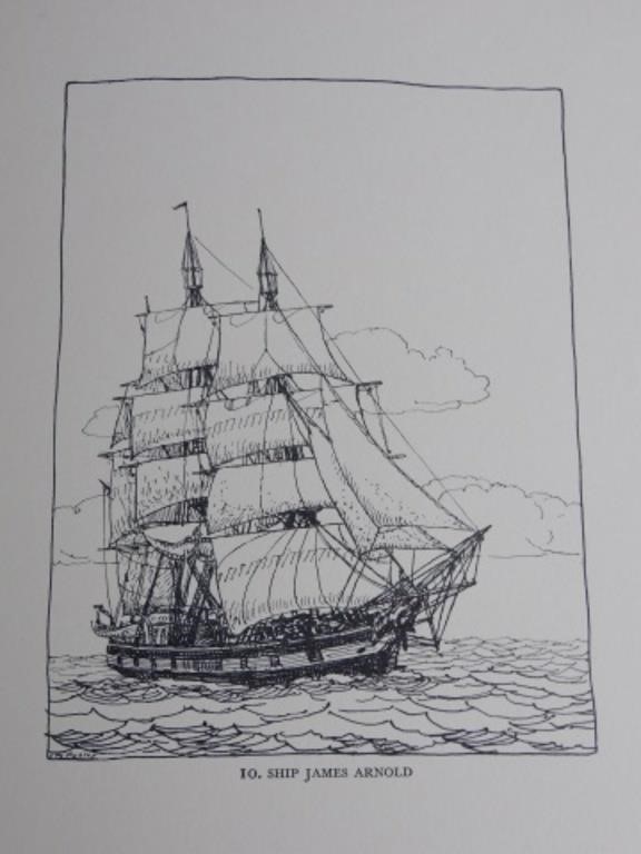 Appraisal: WHALESHIPS OF NEW BEDFORD FROM DRAWINGS BYClifford Ashley with introduction