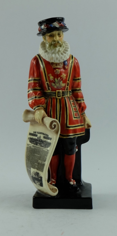 Appraisal: Royal Doulton early figure The standing Beefeater advertising London Illustrated