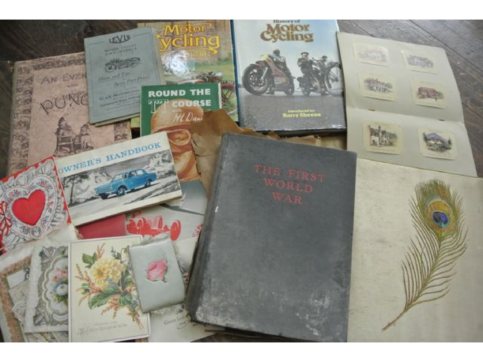 Appraisal: A collection of books and pamphlets relating to motorcycles and